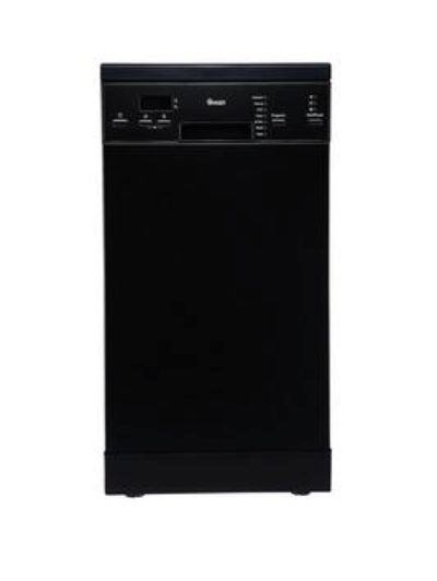 Swan Sdw7060B 10 Place Setting Slimline Freestanding Dishwasher - Black Swan Sdw7060B 10 Place Setting Slimline Freestanding Dishwasher - Black